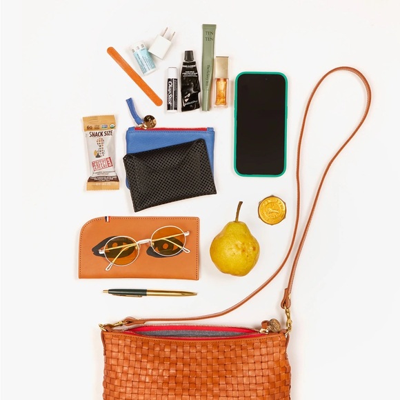 Clare V Petit Moyen Cream Rattan Crossbody Bag - Picture 7 of 7